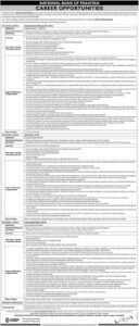 National Bank of Pakistan Career Opportunities 2026