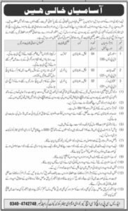 Government Organization Quetta Cantt Jobs 2026 advertisement for Storeman, Link Unit and Sanitary Worker posts